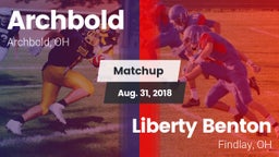 Matchup: Archbold vs. Liberty Benton  2018