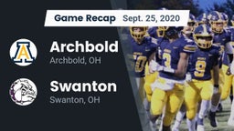 Recap: Archbold  vs. Swanton  2020