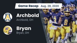 Recap: Archbold  vs. Bryan  2020