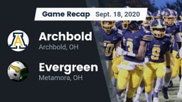 Recap: Archbold  vs. Evergreen  2020