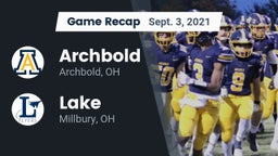 Recap: Archbold  vs. Lake  2021