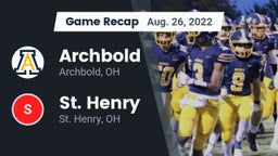 Recap: Archbold  vs. St. Henry  2022