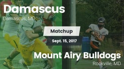 Matchup: Damascus vs. Mount Airy Bulldogs  2017