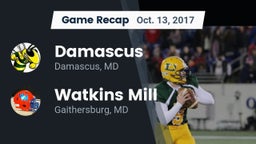 Recap: Damascus  vs. Watkins Mill  2017