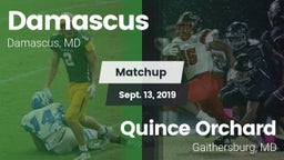 Matchup: Damascus vs. Quince Orchard  2019