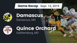 Recap: Damascus  vs. Quince Orchard  2019