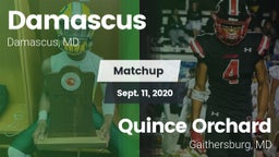 Matchup: Damascus vs. Quince Orchard  2020