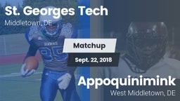 Matchup: St. Georges Tech vs. Appoquinimink  2018