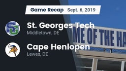 Recap: St. Georges Tech  vs. Cape Henlopen  2019