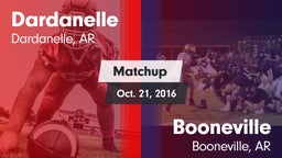 Matchup: Dardanelle vs. Booneville  2016