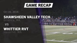 Recap: Shawsheen Valley Tech  vs. Whittier RVT  2016