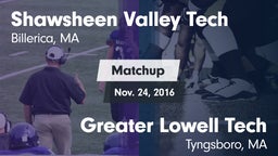 Matchup: Shawsheen Valley Tec vs. Greater Lowell Tech  2016