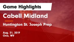 Cabell Midland  vs Huntington St. Joseph Prep Game Highlights - Aug. 31, 2019