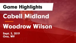 Cabell Midland  vs Woodrow Wilson Game Highlights - Sept. 3, 2019