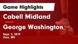 Cabell Midland  vs George Washington  Game Highlights - Sept. 5, 2019