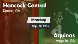 Matchup: Hancock Central vs. Aquinas  2016