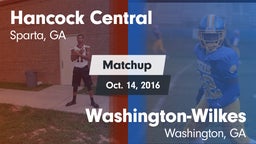 Matchup: Hancock Central vs. Washington-Wilkes  2016