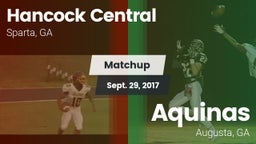 Matchup: Hancock Central vs. Aquinas  2017