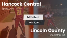 Matchup: Hancock Central vs. Lincoln County  2017
