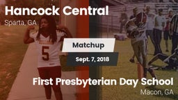 Matchup: Hancock Central vs. First Presbyterian Day School 2018