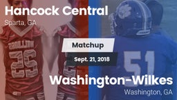 Matchup: Hancock Central vs. Washington-Wilkes  2018