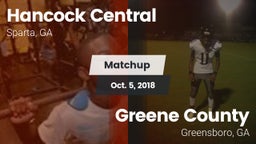 Matchup: Hancock Central vs. Greene County  2018