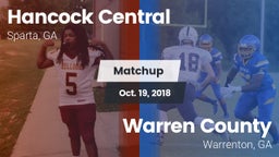 Matchup: Hancock Central vs. Warren County  2018