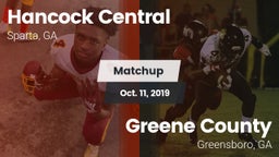 Matchup: Hancock Central vs. Greene County  2019