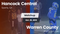 Matchup: Hancock Central vs. Warren County  2019