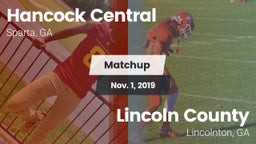 Matchup: Hancock Central vs. Lincoln County  2019