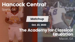 Matchup: Hancock Central vs. The Academy for Classical Education 2020