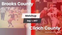 Matchup: Brooks County vs. Clinch County  2017