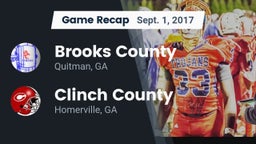 Recap: Brooks County  vs. Clinch County  2017