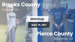 Matchup: Brooks County vs. Pierce County  2017