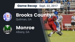 Recap: Brooks County  vs. Monroe  2017