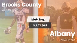 Matchup: Brooks County vs. Albany  2017