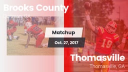 Matchup: Brooks County vs. Thomasville  2017