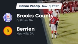 Recap: Brooks County  vs. Berrien  2017