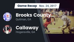 Recap: Brooks County  vs. Callaway  2017