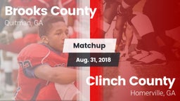 Matchup: Brooks County vs. Clinch County  2018