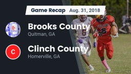 Recap: Brooks County  vs. Clinch County  2018