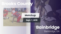 Matchup: Brooks County vs. Bainbridge  2018