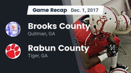 Recap: Brooks County  vs. Rabun County  2017