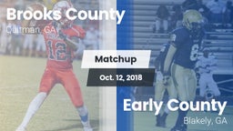 Matchup: Brooks County vs. Early County  2018