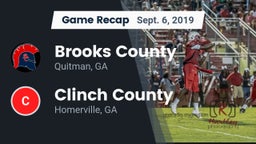 Recap: Brooks County  vs. Clinch County  2019