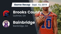 Recap: Brooks County  vs. Bainbridge  2019