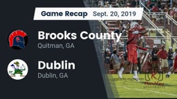 Recap: Brooks County  vs. Dublin  2019