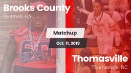 Matchup: Brooks County vs. Thomasville  2019