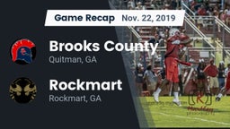 Recap: Brooks County  vs. Rockmart  2019