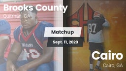 Matchup: Brooks County vs. Cairo  2020